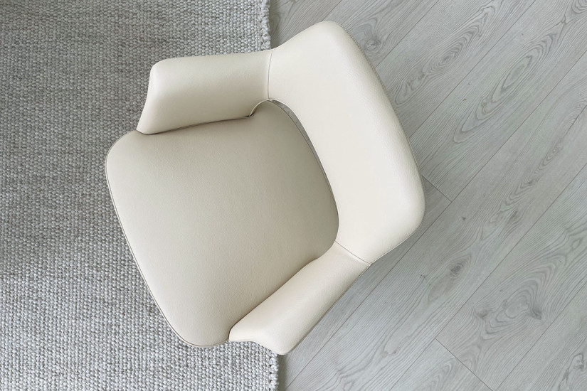 Sedia Sophie Lite in pelle beige (Offerta Expo)  - 5