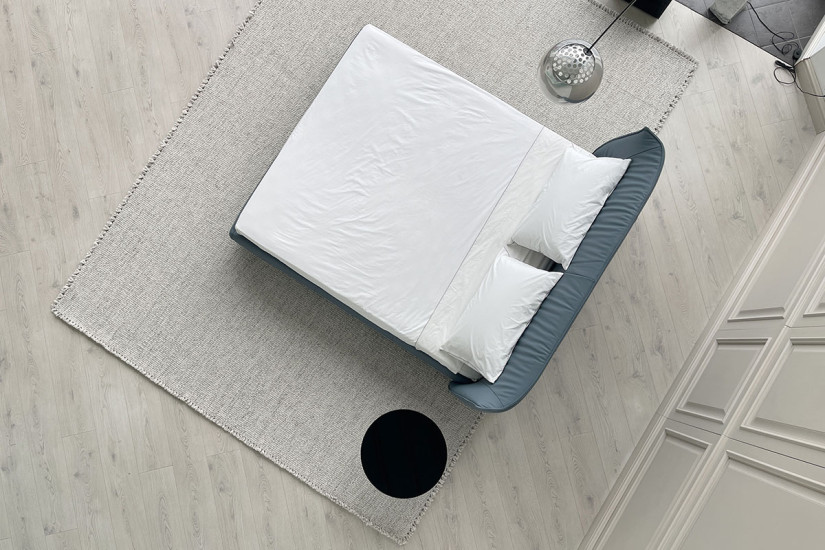 Letto Archibald Bed in pelle blu (Offerta Expo) Poltrona Frau - 6