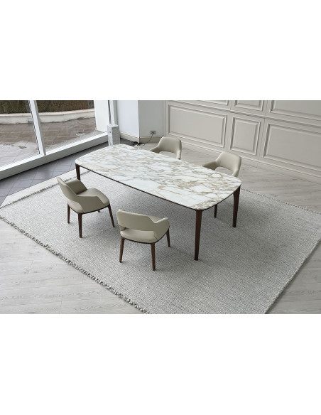 Tavolo Henry in marmo Calacatta (Offerta Expo) Poliform - 2