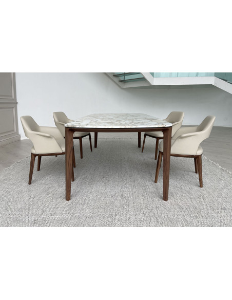 Tavolo Henry in marmo Calacatta (Offerta Expo) Poliform - 1