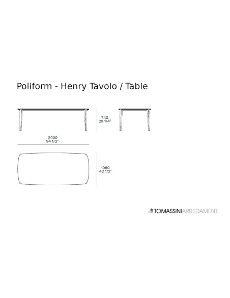 Tavolo Henry in marmo Calacatta (Offerta Expo) Poliform - 8