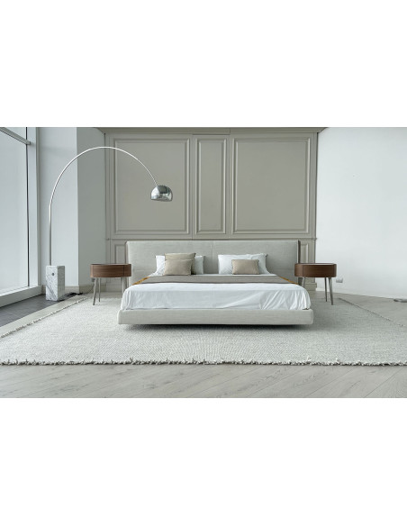Yume Bed in Sand-Colored Fabric (Expo Offer) Poliform - 2