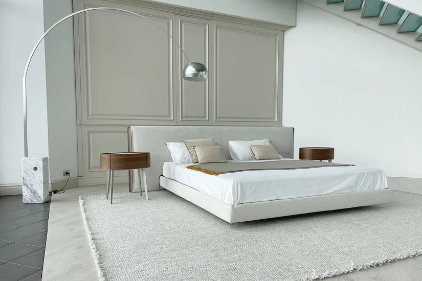 Lit Yume en Tissu Couleur Sable (Offre Expo) Poliform - 3
