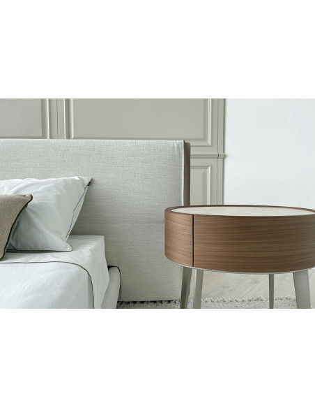 Lit Yume en Tissu Couleur Sable (Offre Expo) Poliform - 4