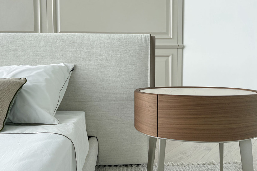 Lit Yume en Tissu Couleur Sable (Offre Expo) Poliform - 4