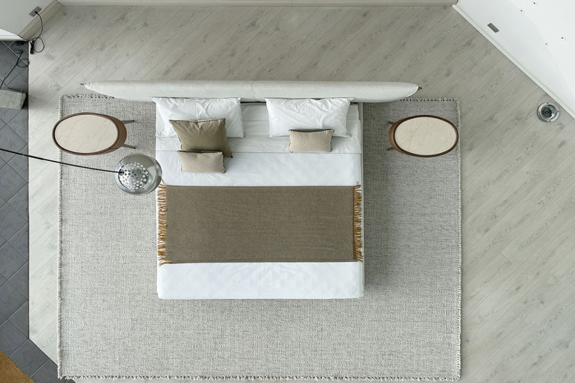 Lit Yume en Tissu Couleur Sable (Offre Expo) Poliform - 8