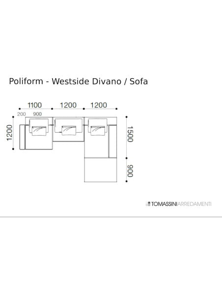 Westside Dove Sofa (Expo Offer) Poliform - 7