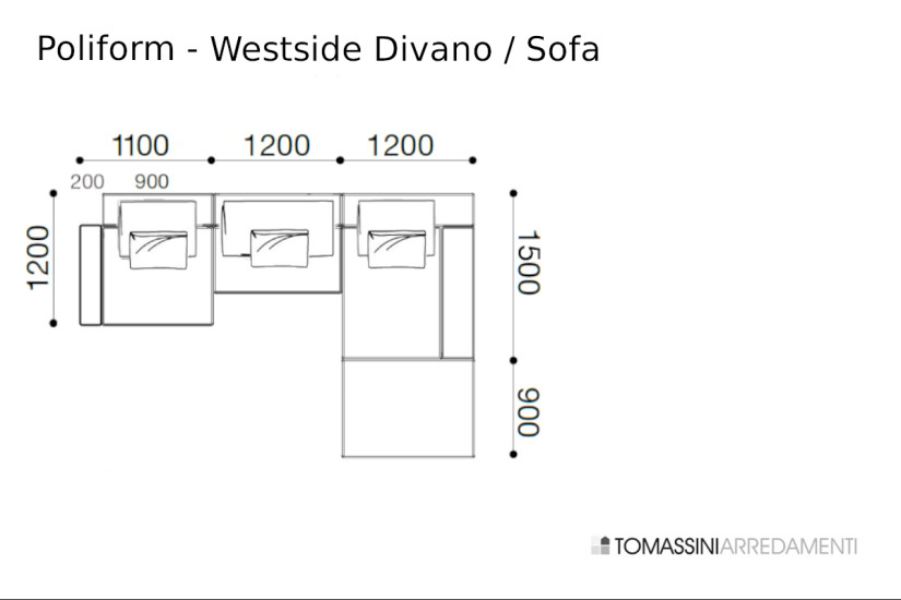 Westside Dove Sofa (Expo Offer) Poliform - 7