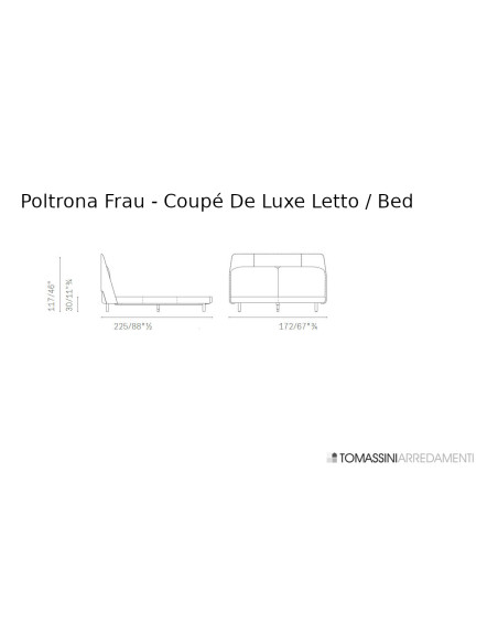 Letto Coupé De Luxe in pelle bianco sporco (Offerta Expo) Poltrona Frau - 5