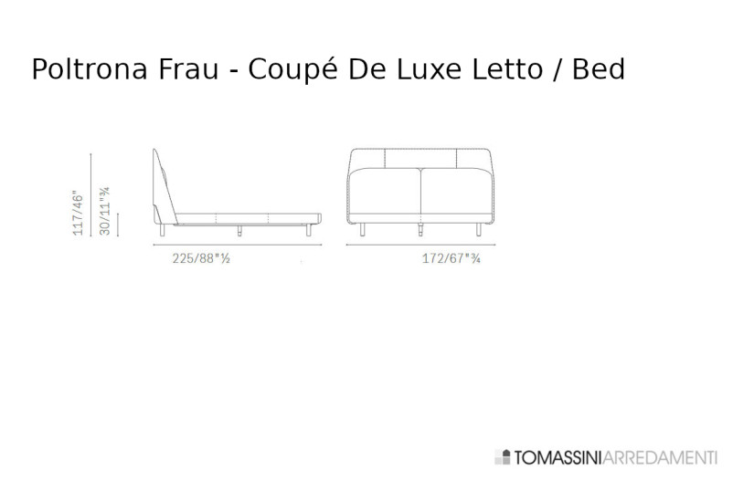 Letto Coupé De Luxe in pelle bianco sporco (Offerta Expo) Poltrona Frau - 5