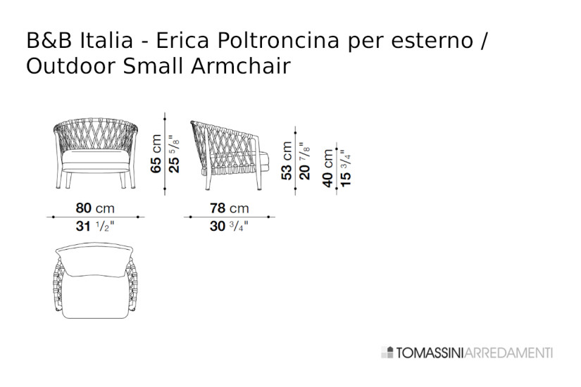 Poltroncina da esterno Erica (Offerta Expo) B&B Italia Outdoor - 7
