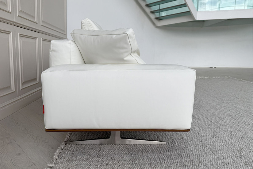 Divano Soft Dream in pelle bianca (Offerta Expo) Flexform - 5