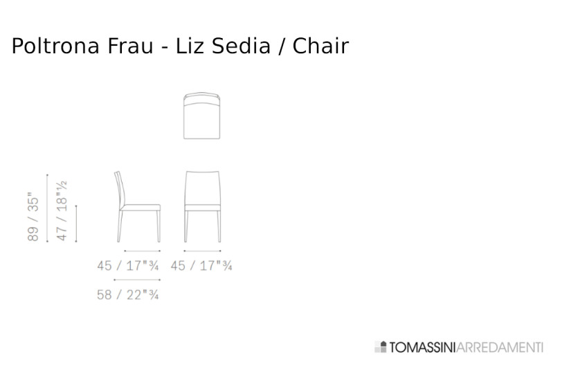 Chaise Liz Beige (Offre Expo) Poltrona Frau - 7