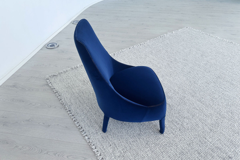 Fauteuil Bergère Febo bleu (Offre Expo) Maxalto - 3