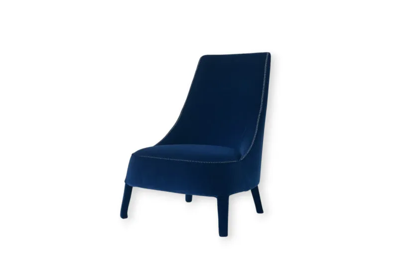 Febo Blue Bergère Armchair (Expo Offer) Maxalto - 6