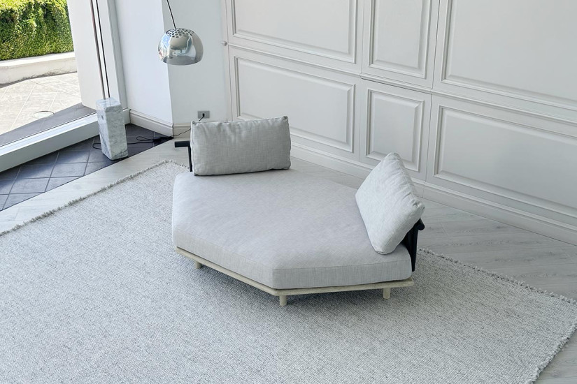Canapé d'extérieur hexagonal Eden blanc Roda - 5