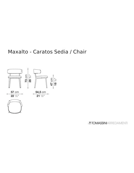 Sedia Caratos bianca (Offerta Expo) Maxalto - 8