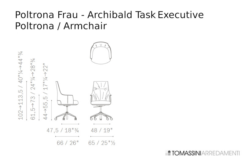 Archibald Task Executive Bordeaux Armchair (Expo Offer) Poltrona Frau - 7