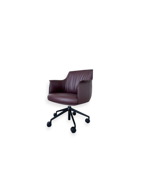 Poltrona Archibald Task Managerial bordeaux (Offerta Expo) Poltrona Frau - 6