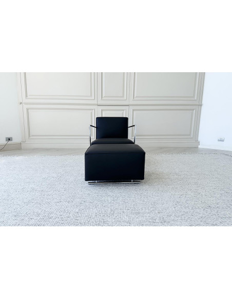 A.B.C. Black Armchair with Pouf (Expo Offer) Flexform - 3