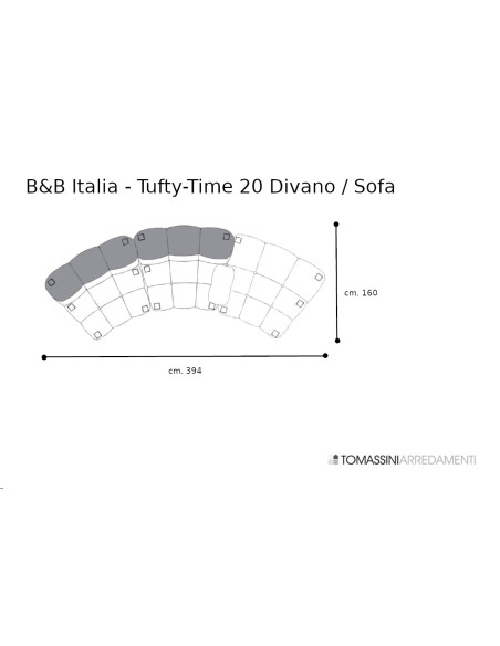 Tufty-Time 20 White Sofa (Expo Offer) B&B Italia - 9