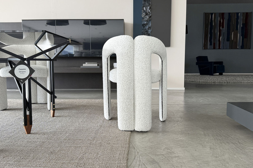 Dudet White Fabric Chair (Expo Offer) Cassina - 3