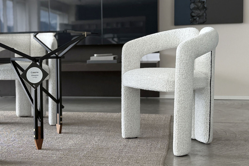 Dudet White Fabric Chair (Expo Offer) Cassina - 7