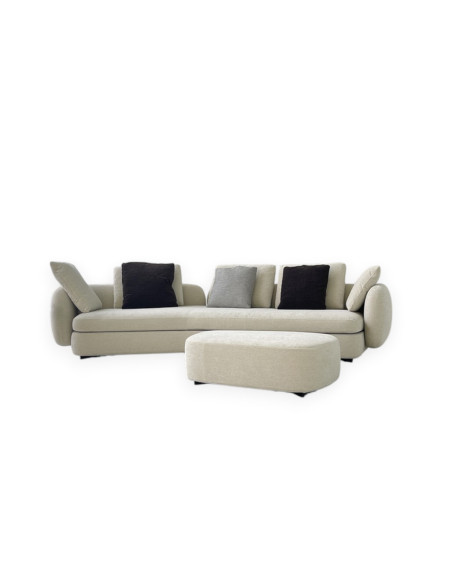 Saint-Germain Boomerang Sofa in Fabric (Expo Offer) Poliform - 6