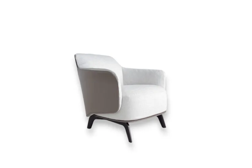 Kaori Ivory Fabric Armchair (Expo Offer) Poliform - 5