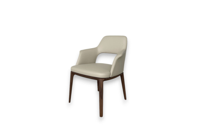 Sedia Sophie Lite in pelle beige (Offerta Expo) - Poliform