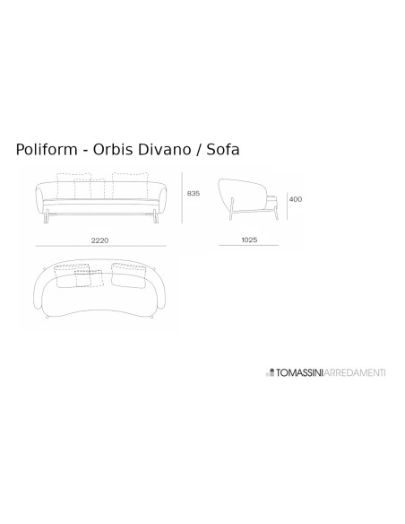 Orbis White Sofa (Expo Offer) Poliform - 10