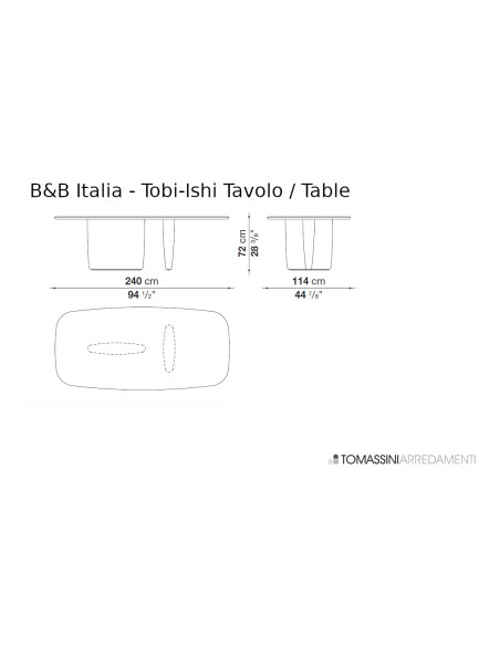 Table Tobi-Ishi bleu (Offre Expo) B&B Italia - 8