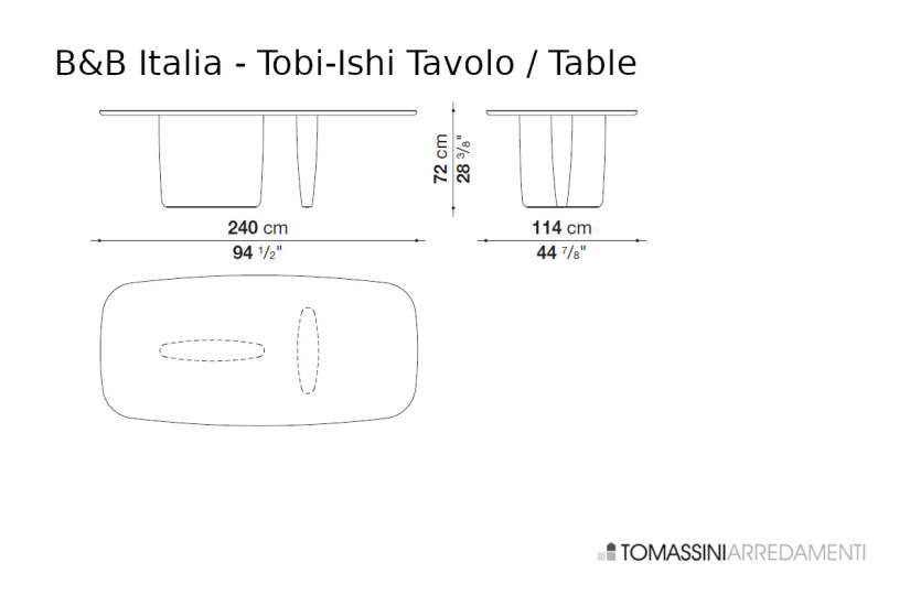 Table Tobi-Ishi bleu (Offre Expo) B&B Italia - 8