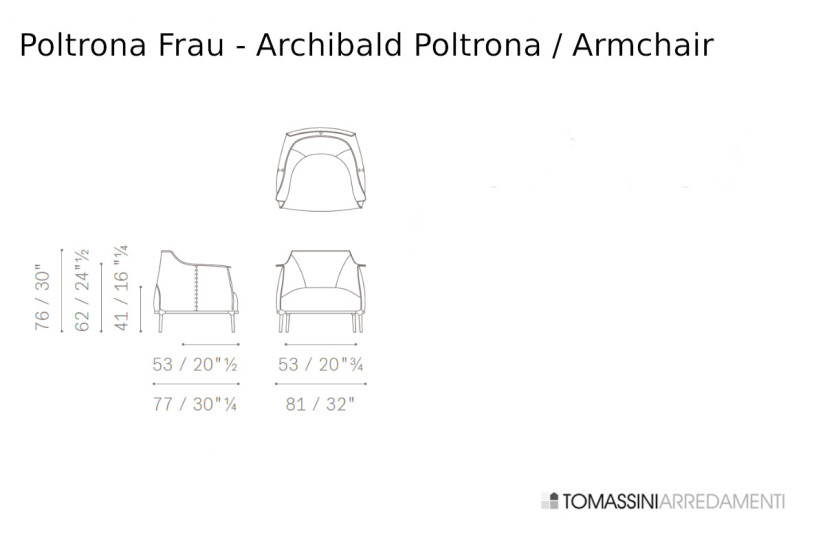 Poltrona Archibald (Offerta Expo) Poltrona Frau - 6