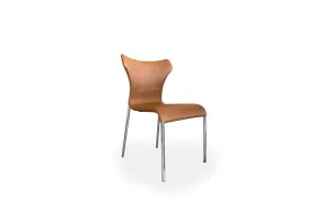 Papilio Brown Leather Chair B&B Italia - 6