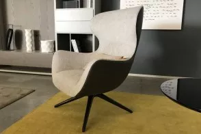 Poliform Mad Joker Fabric and Leather Armchair (Expo Offer) 2