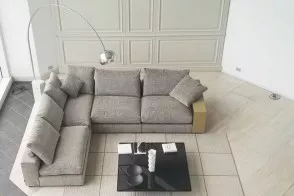 Canapé Groundpiece en tissu beige et noir (Offre Expo) Flexform - 6 2