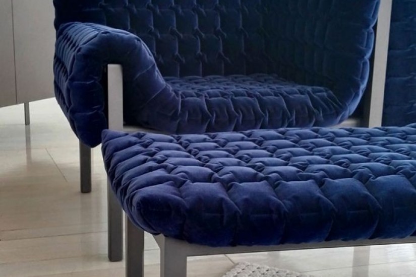 Ruché Armchair and Pouf (Expo Offer)