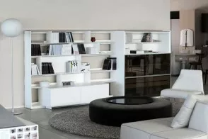 Meuble de Rangement Flat.C en laqué blanc (Offre Expo) B&B Italia - 6 2