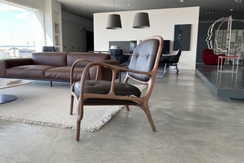 Fauteuil Twenty Two en cuir (Offre Expo)
