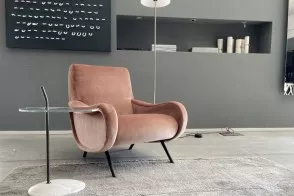 Poltrona Lady in tessuto rosa antico (Offerta Expo) - Cassina 2