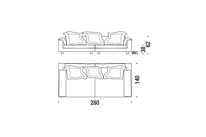 Nebula Nine Sofa - d.140 (Expo Offer)
