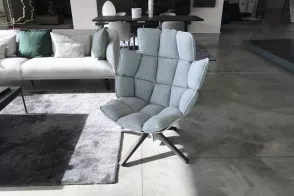 Poltrona Husk in tessuto grigio (Offerta Expo) B&B Italia - 5 2