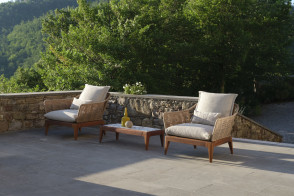 Fauteuil Living pour extérieur Cruise Teak Talenti - 1 2