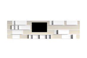 Sistema a Parete Pentagramma MDF Italia - 1 2