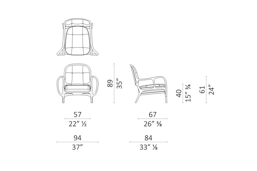Fauteuil Twenty Two en cuir (Offre Expo) Ceccotti Collezioni - 8