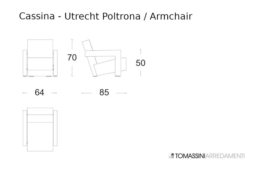 Poltrona Utrecht - versione rossa (Offerta Expo) Cassina - 7