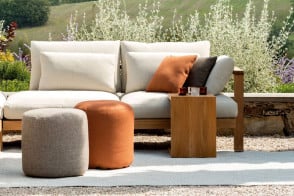 C-Teak Outdoor Side Table Tribù - 1 2