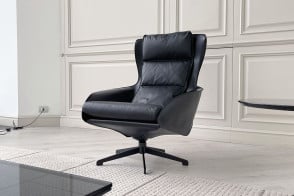 Poltrona Cab Lounge en cuir noir (Offre Expo) Cassina - 7 2