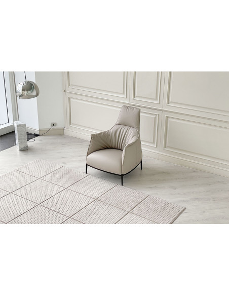 Fauteuil Archibald en cuir taupe (Offre Expo) Poltrona Frau - 6